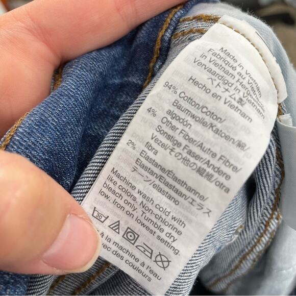 Madewell 10 in High Rise Skinny Button Fly Jeans Womens 25P Blue Medium Wash - Picture 6 of 11